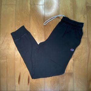 Faded black champion sweatpant